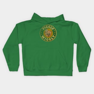 Retro piggly wiggly Store Kids Hoodie